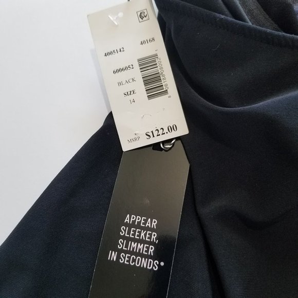 Magicsuit Solid Taylor  Tankini Swim Top Black Size 14 - Picture 7 of 8